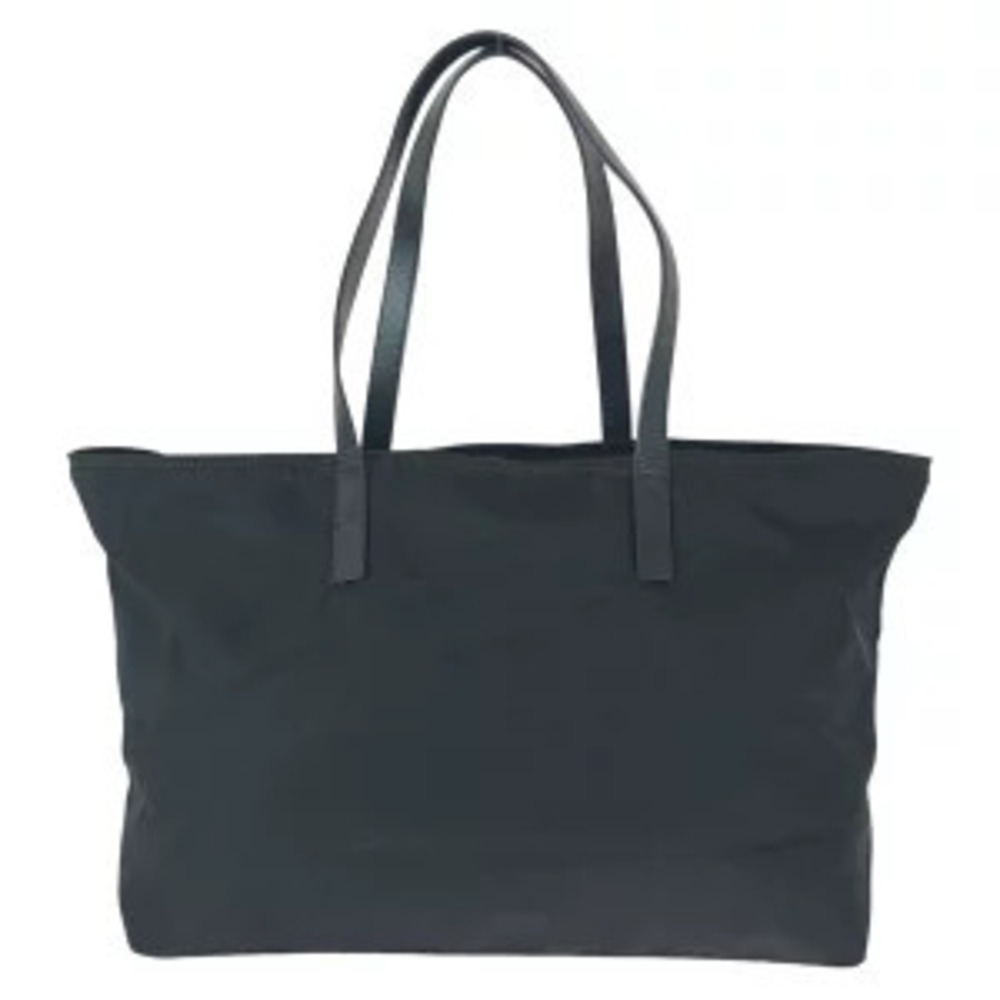 Prada Tessuto leather black shoulder plate triangular bag tote Black